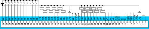 FM 452. Назначение контактов фронтального соединителя